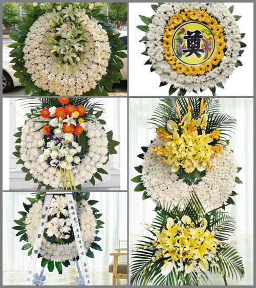 山东青岛莱西市河头店镇寄马沟村花圈速递